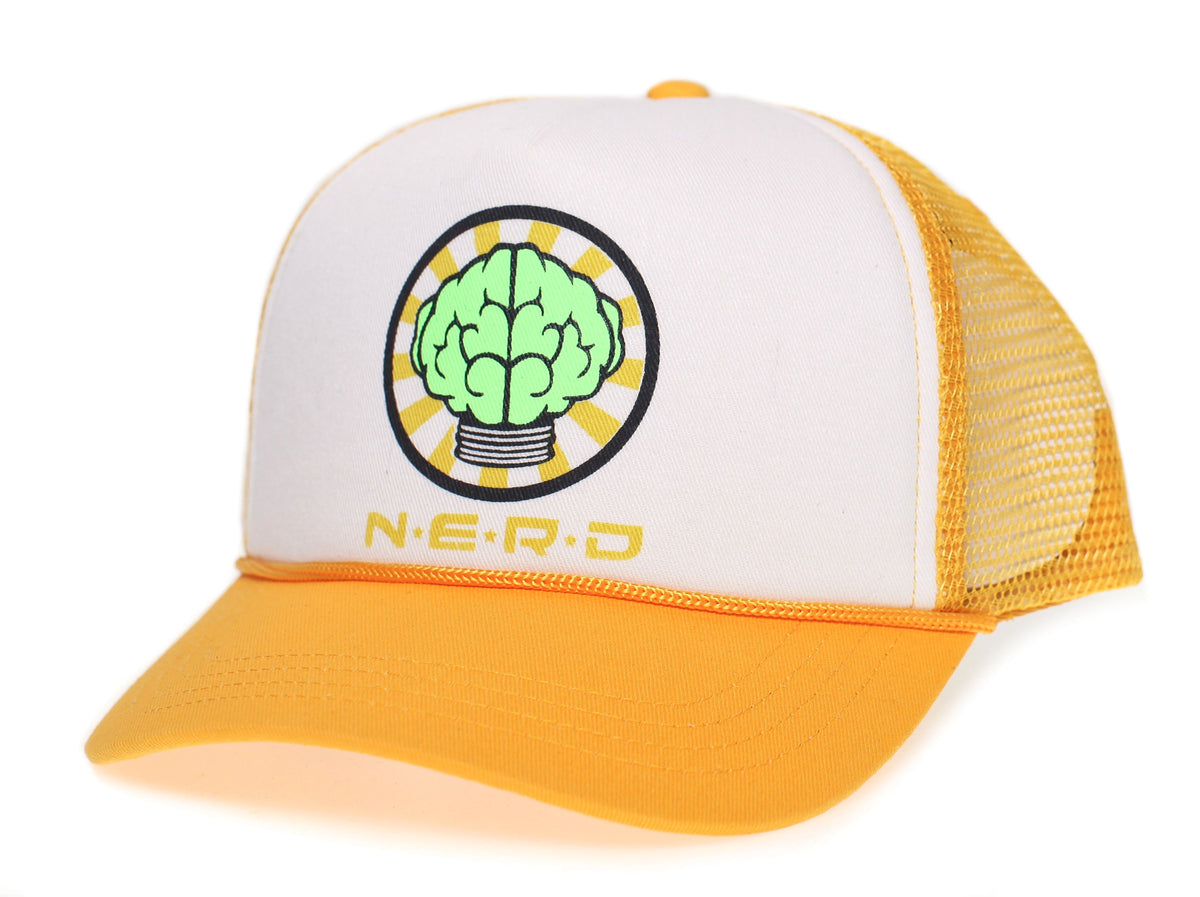 NERD Custom Unisex-Adult One-size Trucker Hat Multi (White/Yellow