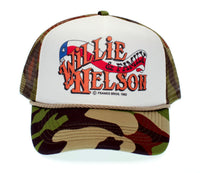 Willie Nelson & Family Truckers Hat Vintage Country Music Cap Multi Colors