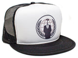 Anonymous Political Group Hat Snapback Flat Bill Baseball Cap Truckers Mesh/Foam