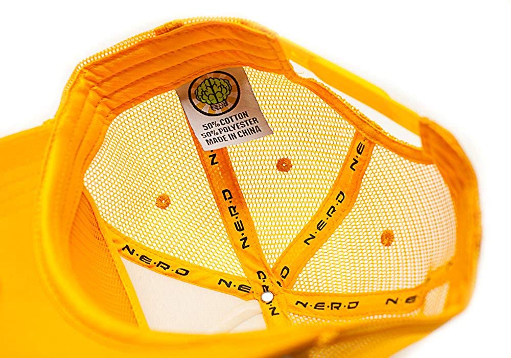 NERD Custom Unisex-Adult One-size Trucker Hat Multi (White/Yellow