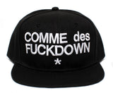 COMME des FUCKDOWN Snapback Flat Bill Old School Hat Baseball Cap