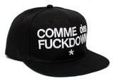 COMME des FUCKDOWN Snapback Flat Bill Old School Hat Baseball Cap