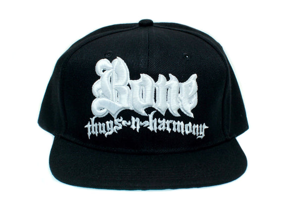 Bone Thugs N Harmony Hat NWA Vintage Flat Bill 3-D Embroidered Cap Black