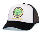 NERD Custom Unisex-Adult One-size Trucker Hat Multi (White/Black) Glow in the Dark
