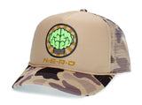 Nerd Custom N*E*R*D Unisex-Adult One-Size Trucker Hat Cap Camo Glow in the Dark