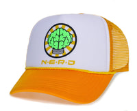 NERD Printed Unisex-Adult One-size Trucker Hat Gold Glow in the Dark