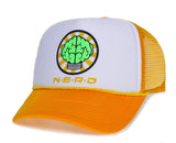 NERD Printed Unisex-Adult One-size Trucker Hat Gold Glow in the Dark