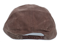 Quint Fishing Hat Jaws Movie Cap Canvas 5 Panel Adult Unisex Snap Closure Brown