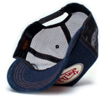 Von Dutch Authentic Vintage Von Dutch Originals Navy Denim Truckers Cap Hat Snapback Y2K