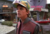 Marty McFly Hat Back to The Future Curved Bill Rainbow Cap Adult