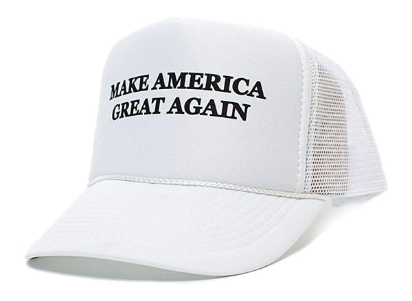 Trump 2016 Make America Great Again Unisex-Adult One Size Hat White/White
