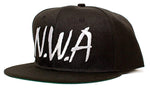 NWA Embroidered Unisex-Adult Hat One-Size Flat Bill Black/Black