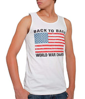 Back To Back World War Champs USA Men's Tank Top White