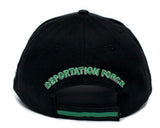 US Deportation Force Donald Trump Thin Green Line Hat Cap Black