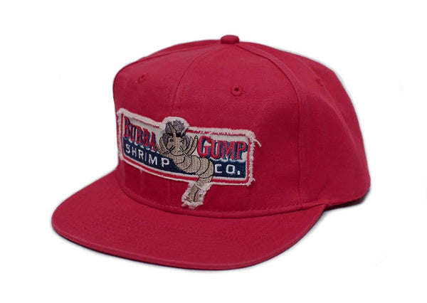Bubba Gump Shrimp Co. Unisex-Adult One Size Embroidered Distressed Cap Red