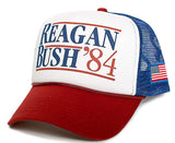 Back To Back World War Champs Reagan Bush 84 Hat USA Flag Unisex Adult Cap