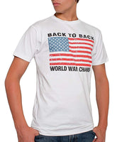 Back To Back World War Champs USA Men's T-Shirt White