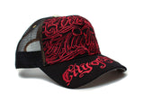 Christian Audigier COA Hat Cap Unisex Truckers City of Angeles Black/Red