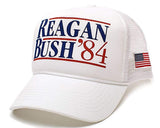 Back To Back World War Champs Reagan Bush 84 Hat USA Flag Unisex Adult Cap