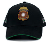 US Deportation Force Donald Trump Thin Green Line Hat Cap Black