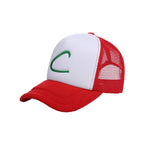 Pokemon Ash Ketchum Unisex-Adult Trucker Hat -One-Size Redl/White