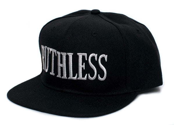 Ruthless Records Embroidered Vintage 90’s Adult One Size Flat Bill Hat Cap Black
