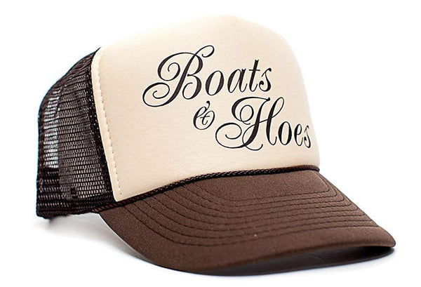 Boats 'N Hoes Movie Cap Hat Unisex Adult Trucker Multi (Tan/Brown)