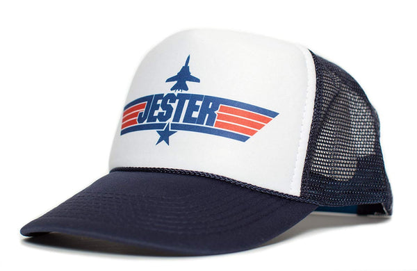 JESTER Top Gun Unisex-Adult Trucker Cap Hat -One-Size Multi (Navy/White)