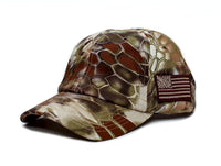 Posse Comitatus Tactical Camo Hat Tonal Side American Flag Unisex Dad Cap