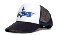 HOLLYWOOD Top Gun Unisex-Adult Trucker Cap Hat -One-Size Multi (Navy/White)