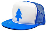 Dippers Blue Pine Tree Unisex-Adult Trucker Hat -One-Size Royal/White