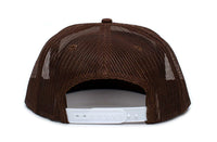 Booty Hunter Flat Bill Unisex-Adult One-Size Trucker Hat Cap Brown/White