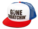 Posse Comitatus Gone Squatchin' Flat Bill Unisex-Adult One-Size Trucker Hat