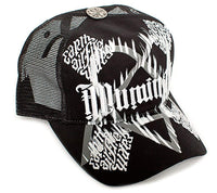 Bavarian Illuminati ambigram Cap Hat Unisex-Adult Trucker -One-Size Black