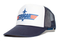 COUGAR Top Gun Unisex-Adult Trucker Cap Hat -One-Size Multi (Navy/White)