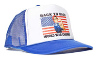 Rosie Back To Back World War Champs Unisex-Adult Hat One-Size