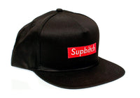 Posse Comitatus Supbitch Funny Hat One Size Flat Bill Cap Unisex Black