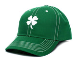 Ireland Irish Shamrock Clover Leaf St Patricks Day Embroidered Hat Cap Green