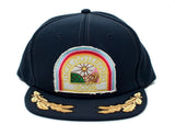 Alien Nostromo Flat Bill USCSS Movie Hat Appliqué Patch Cap Unisex Adult Navy