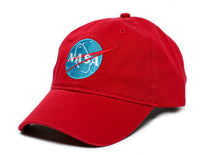 NASA Tomorrowland Embroidered Unisex adult one-size Dad Hat Cap Red