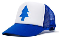 Posse Comitatus Dippers Blue Pine Tree Unisex-Adult Trucker Hat -One-Size Royal/White