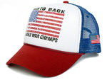 Back To Back World War Champs Champions Hat Cap Trucker Royal/Red Curved