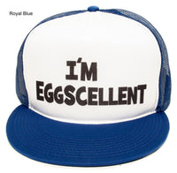 The Regular Show- I'm Eggscellent Hat Cap Eggcelent Excellent Snapback Royal Flat Bill