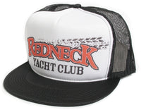 RedNeck Red Neck Yacht Club Hat Cap Retro Country Black