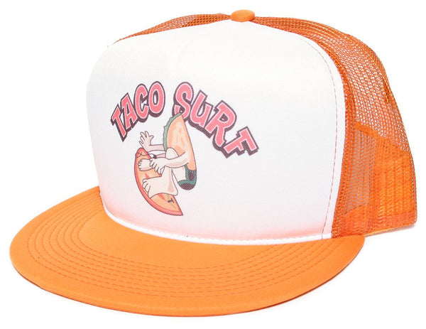 TACO SURF Surfer Baja California Hat Cap Baseball Cap Hat Snapback Orange