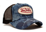 Von Dutch BLEACHED Vintage (2005) Trucker Hat Cap Rare Specialty Fabric