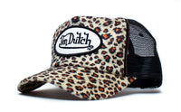 Von Dutch Cheetah Print Vintage (2005) Truckers Hat Cap Snap Back