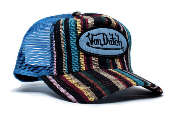 Von Dutch Rainbow Vintage (2005) Trucker Hat Cap Rare Specialty Fabric