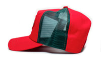 Von Dutch Originals Red/Forest Vintage (2005) Truckers Hat Cap Snap Back