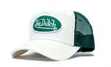 Von Dutch Hat Corduroy White/Forest Vintage (2005) Truckers Cap